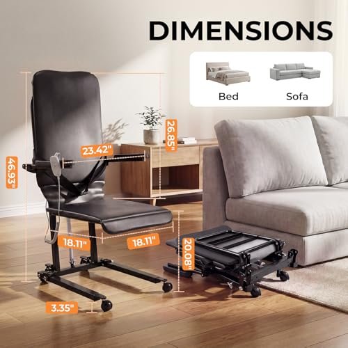 MediHoist - Upgrade Steel Electric Lift Chair with Advanced Wheels and PU Cushion