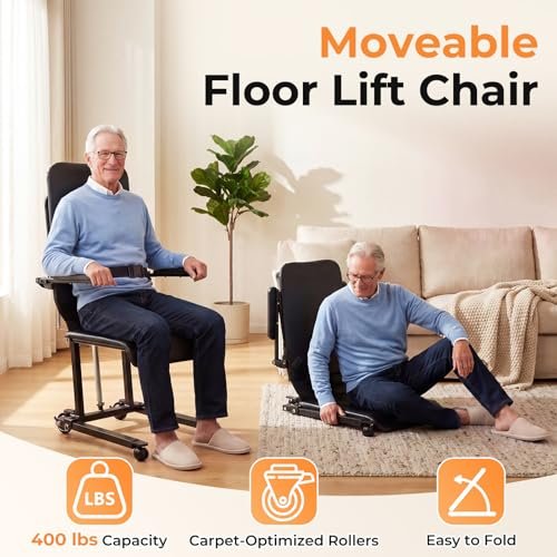 MediHoist - Upgrade Steel Electric Lift Chair with Advanced Wheels and PU Cushion